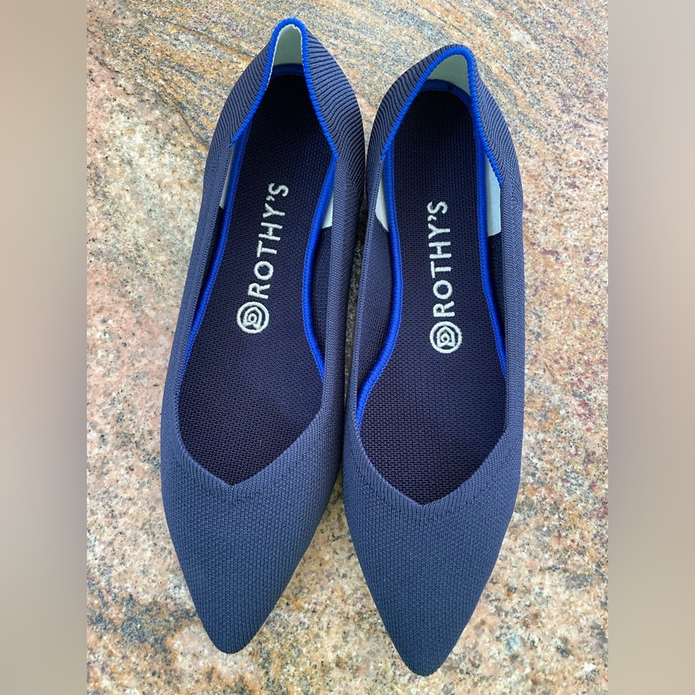 ROTHY’S women’s navy blue shoes size 9 NWOT
